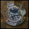 Winged Dragon (Qianlong Charger with Kintsugi) 16X16